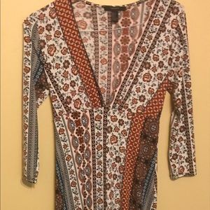 Maxi floral print dress